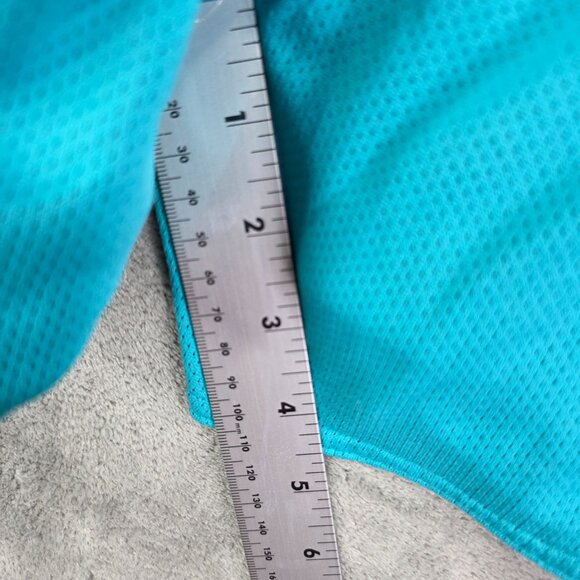 Womens Under Armour Athletic Mesh Shorts Turquoise & Black 4" Inseam Size S - Picture 9 of 11